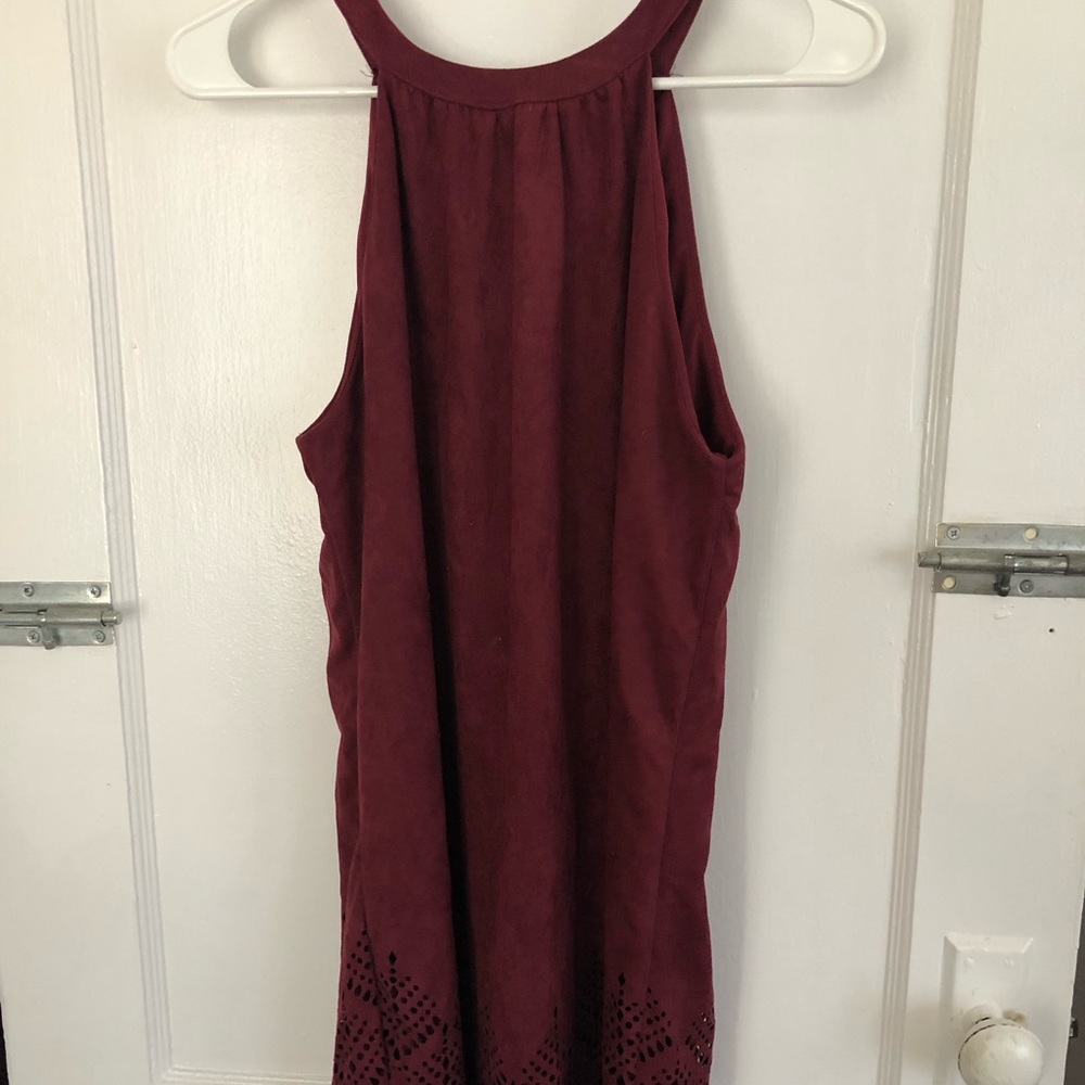 Rue21, size Medium, burgundy velvet dress.